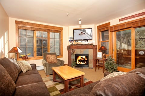 Relax after a day on the hill and watch a movie