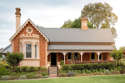 The front exterior remains heritage charm