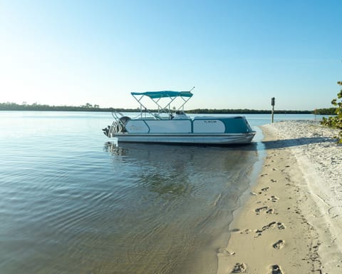 included Aloha Tritoon, 150HP 4 stroke, capacity - 12 people.