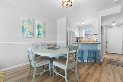 Dining table with seating for four