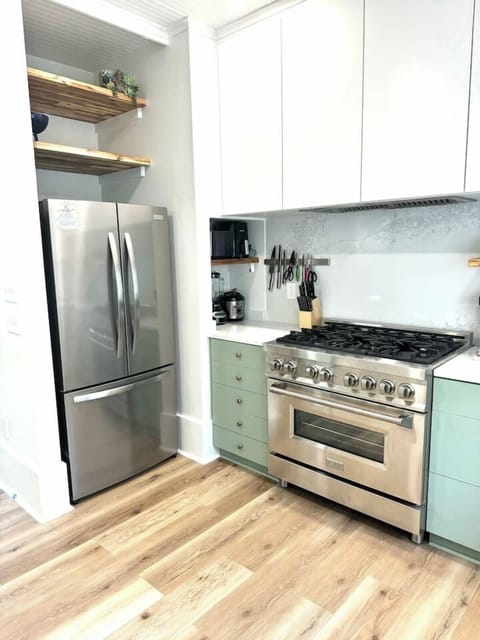 Our open kitchen area