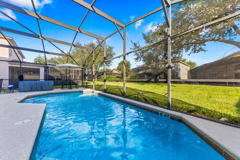 Cool off and play in a crystal-clear private pool with plenty of seating and space for everyone to enjoy.