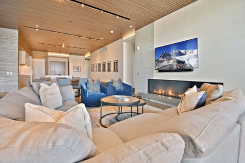 Living Room View from the Outdoor Deck Area