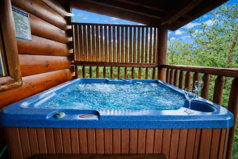 Enjoy the view while soaking in the hot tub!