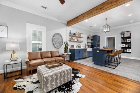 Quaint living room for small gatherings.