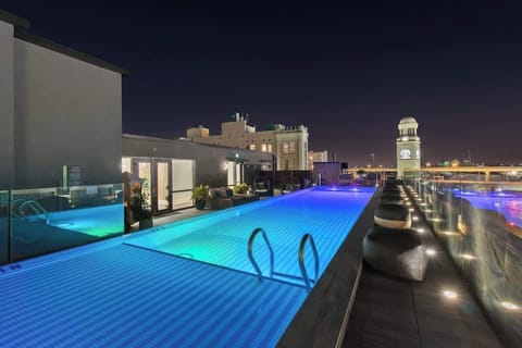 Relax in our rooftop pool with panoramic skyline views of Downtown, New Orleans. Heated and open year-round, it’s a guest-only favorite for lounging by day or night.