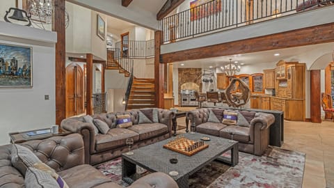 Great room with open floor plan