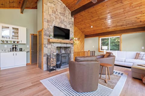 Relax in the comfort of the updated living room