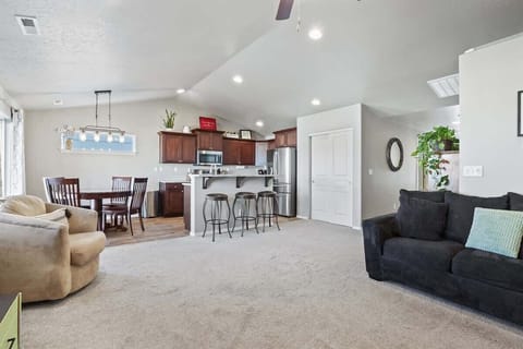 Living Room to the Kitchen