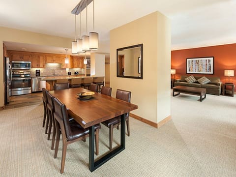 Open-concept dining area perfect for family meals.