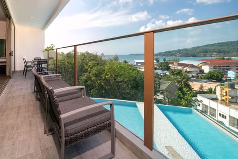 Premium Apartment, 2 Bedrooms, Balcony, Partial Sea View | Balcony view