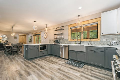 Ample counter space is perfect for meal prep.