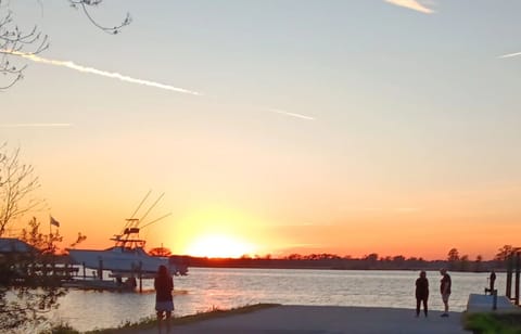 Hagley Landing at Sunset. 