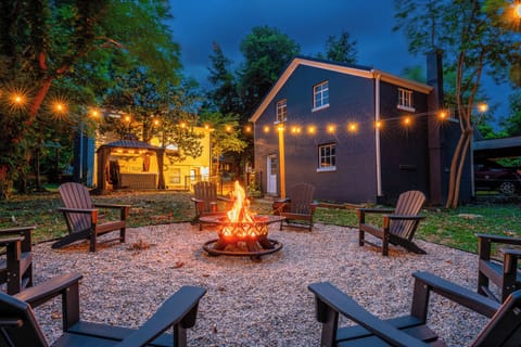 Enjoy your evenings hanging out by the fire under the solar lights and the stars
