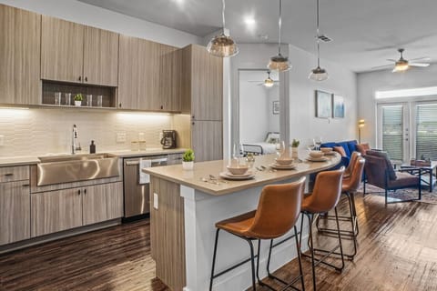 You are surrounded by tasteful decor and warm tones, making the dining room a perfect setting for any occasion.