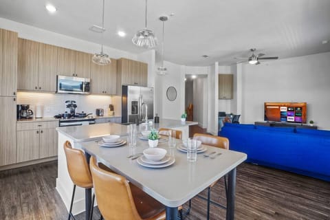 The dining room invites you to savor every moment, whether enjoying a quiet meal or hosting a festive gathering.