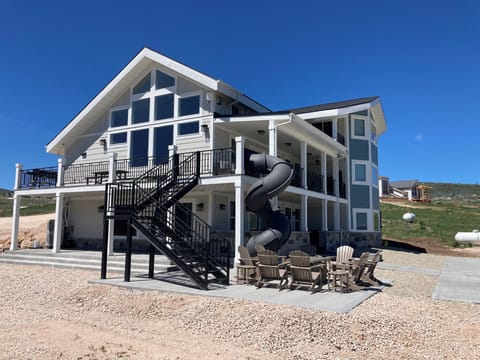Exterior, Slide, and Firepit