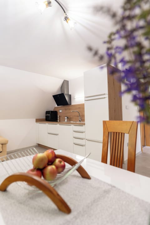 living room with kitchen 