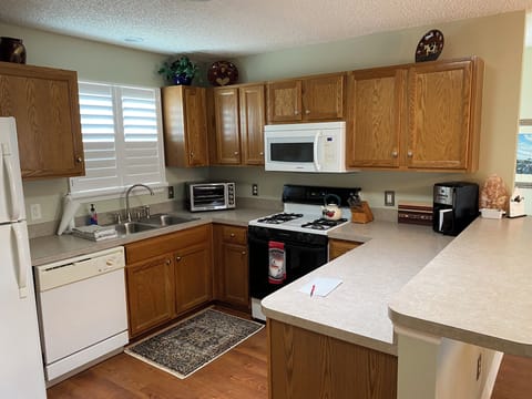 Fully stocked kitchen