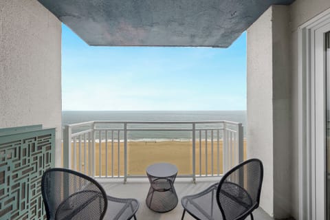 Private balcony overlooking the Boardwalk and Atlantic Ocean
