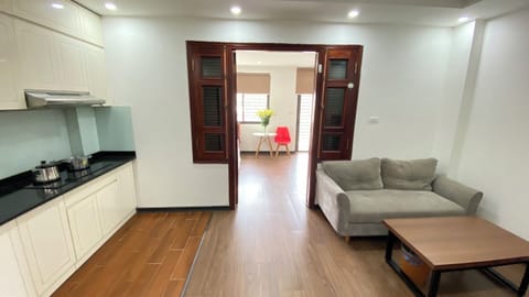 Luxury Apartment, Kitchenette, City View | Private kitchen | Mini-fridge, cleaning supplies, paper towels