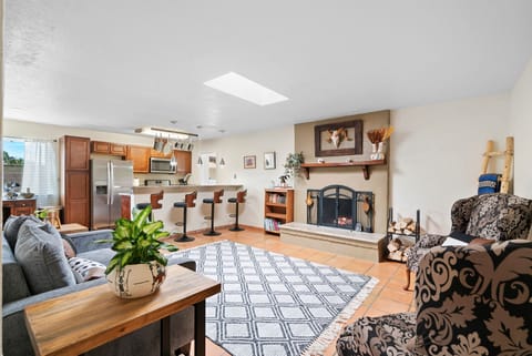 Sitting Area with Fireplace