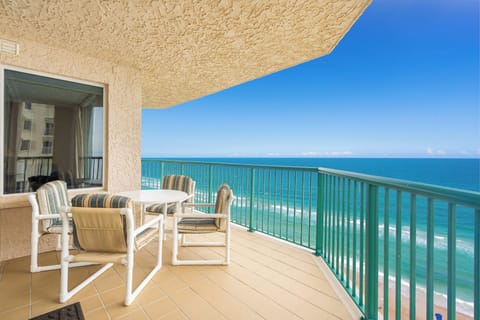 Direct, oceanfront balcony