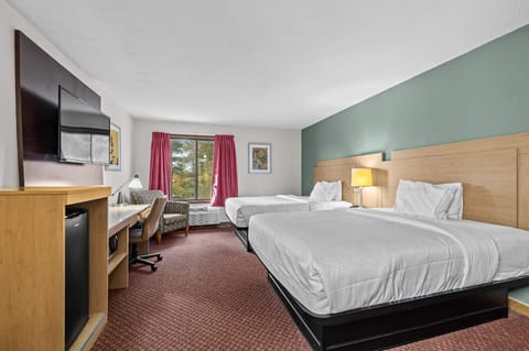 Desk, blackout drapes, iron/ironing board, free WiFi