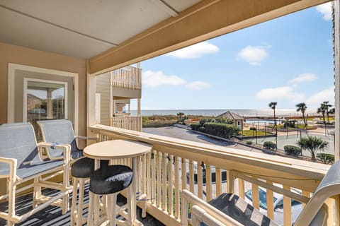 Oceanfront Balcony Views - Take in panoramic Atlantic Ocean views from your private balcony — perfect for coffee, sunsets, and listening to the waves roll in.