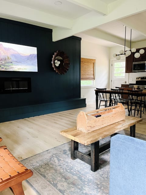 Living Room - TV and Fireplace