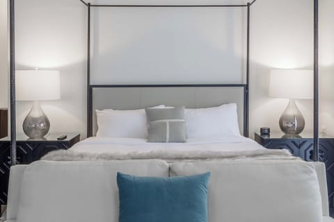 Sleep in after a day exploring downtown.