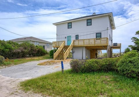 Road Approach to Back Side of Beach House