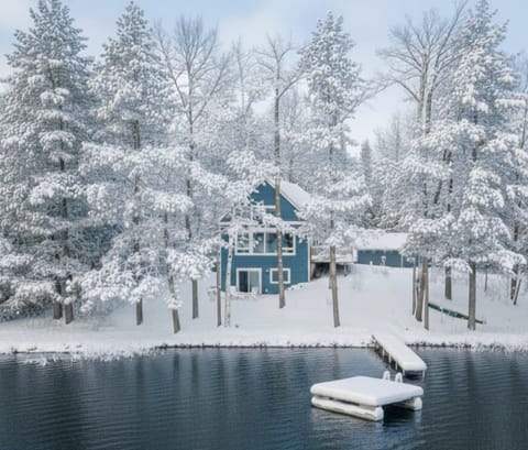Driftwood Cabin in Winter