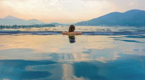 Rooftop pool
