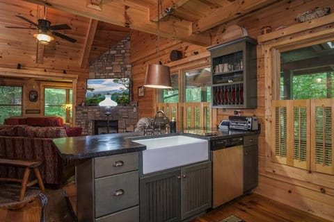 Kitchen into Living Area