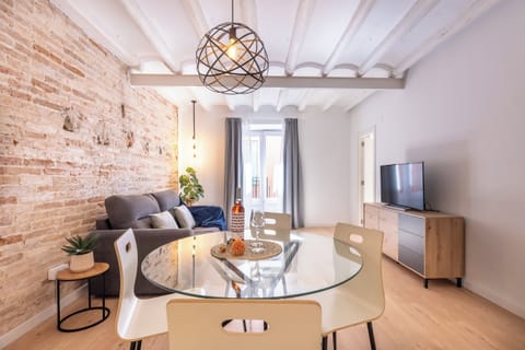Superior Apartment, City View | Living area | 50-inch Smart TV with digital channels