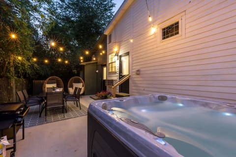 Beautiful and comfortable patio for evening enjoyment.