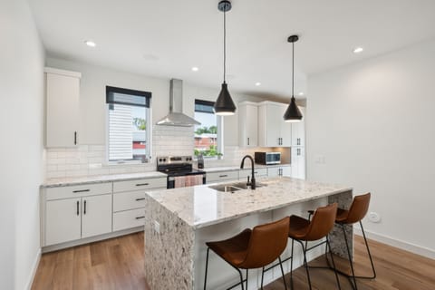 Indoors, Kitchen, Kitchen Island, Microwave, Oven