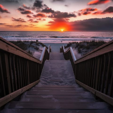 Front row seats to some of the best sunsets you'll ever see.