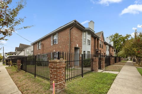 Exterior view of the building. This listing includes the 2 units on the left end of the building