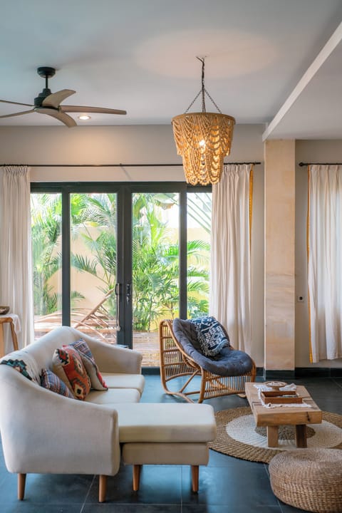 Luxury Villa, 3 Bedrooms, Private Pool | Living area | Flat-screen TV