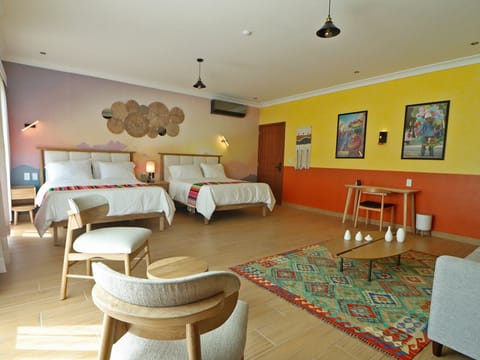 Family Suite, Garden View | Premium bedding, pillowtop beds, minibar, in-room safe