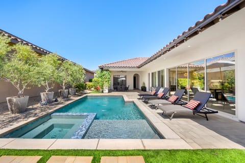 Enjoy an easy swim under the warm sun.