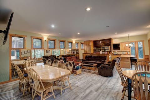 The Big Room features puzzle counter, game table, large conference table couches