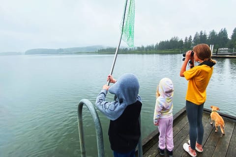 Fishing from the dock