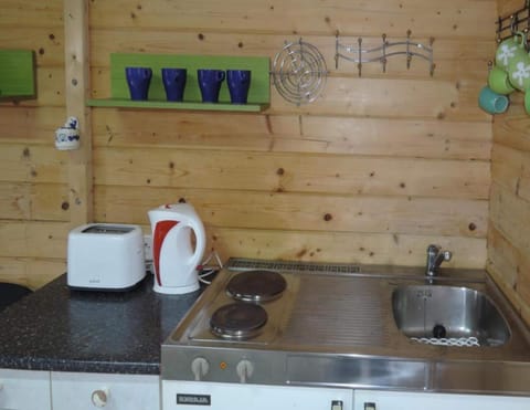 Bungalow | Private kitchen | Electric kettle, toaster