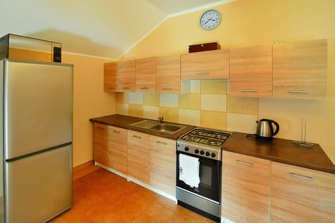 Apartment | Private kitchen | Electric kettle, toaster, highchair