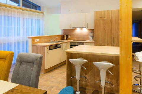 Apartment | Private kitchen | Electric kettle, toaster, highchair