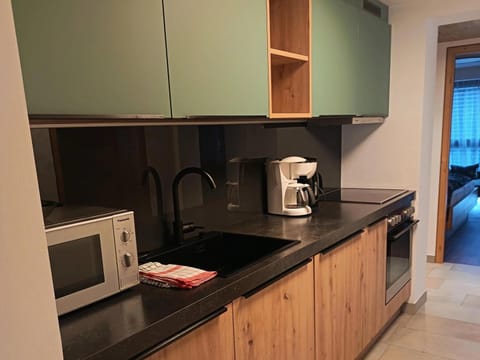 Apartment | Private kitchen | Electric kettle, toaster, highchair