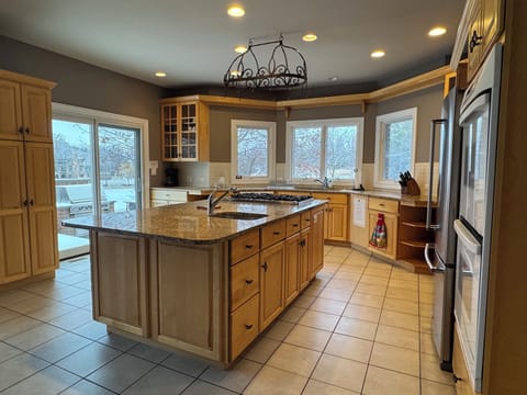 Large kitchen for cooking and entertaining